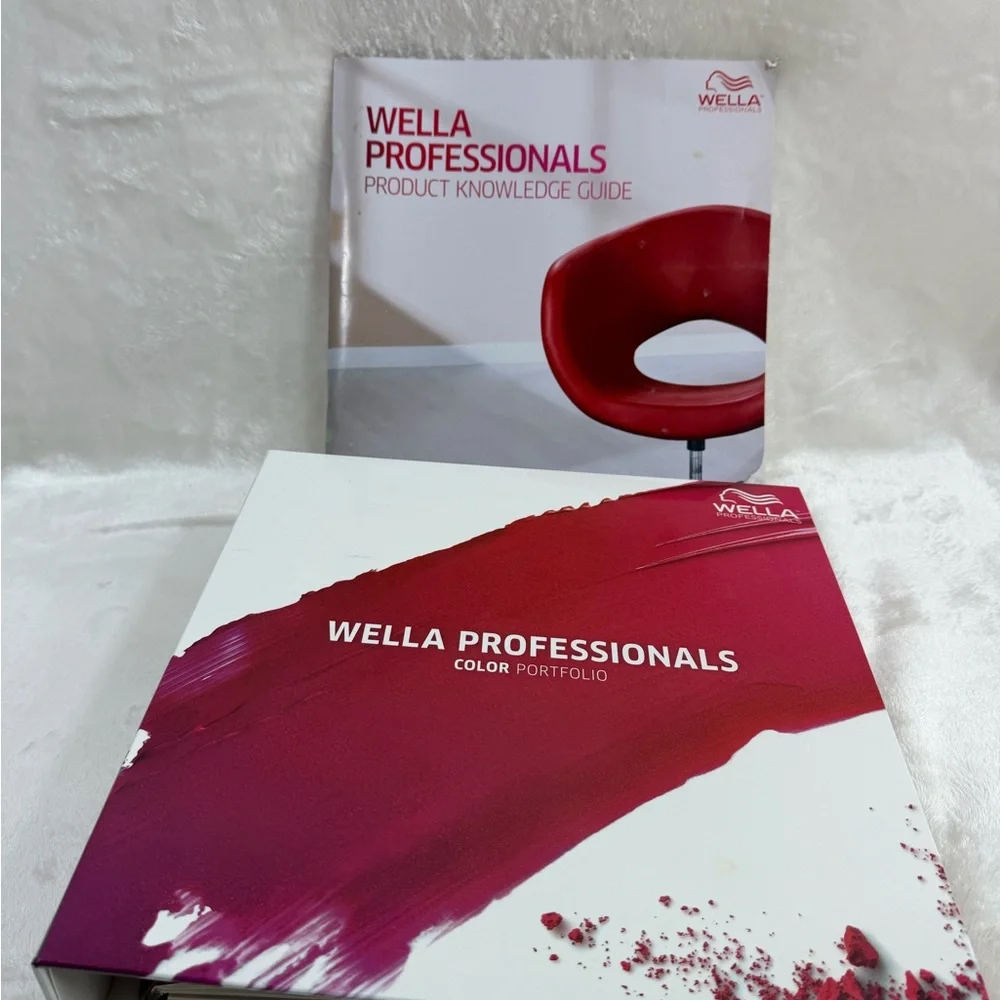 Wella Red Color Portfolio Binder with Branded Cover